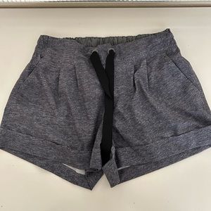 Lululemon shorts, size 4, minimal wear, gray